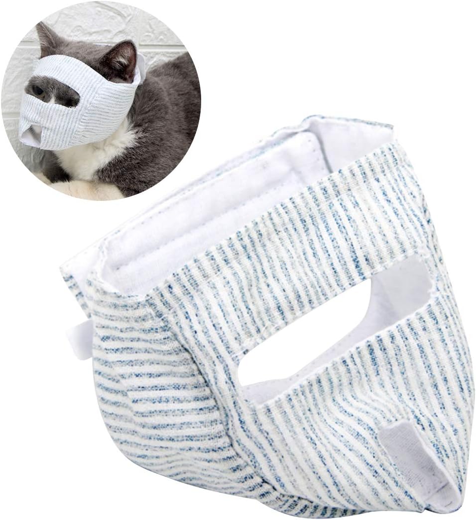 ZUKIBO Cat Grooming Restraint Bags with Muzzle Cat Mask