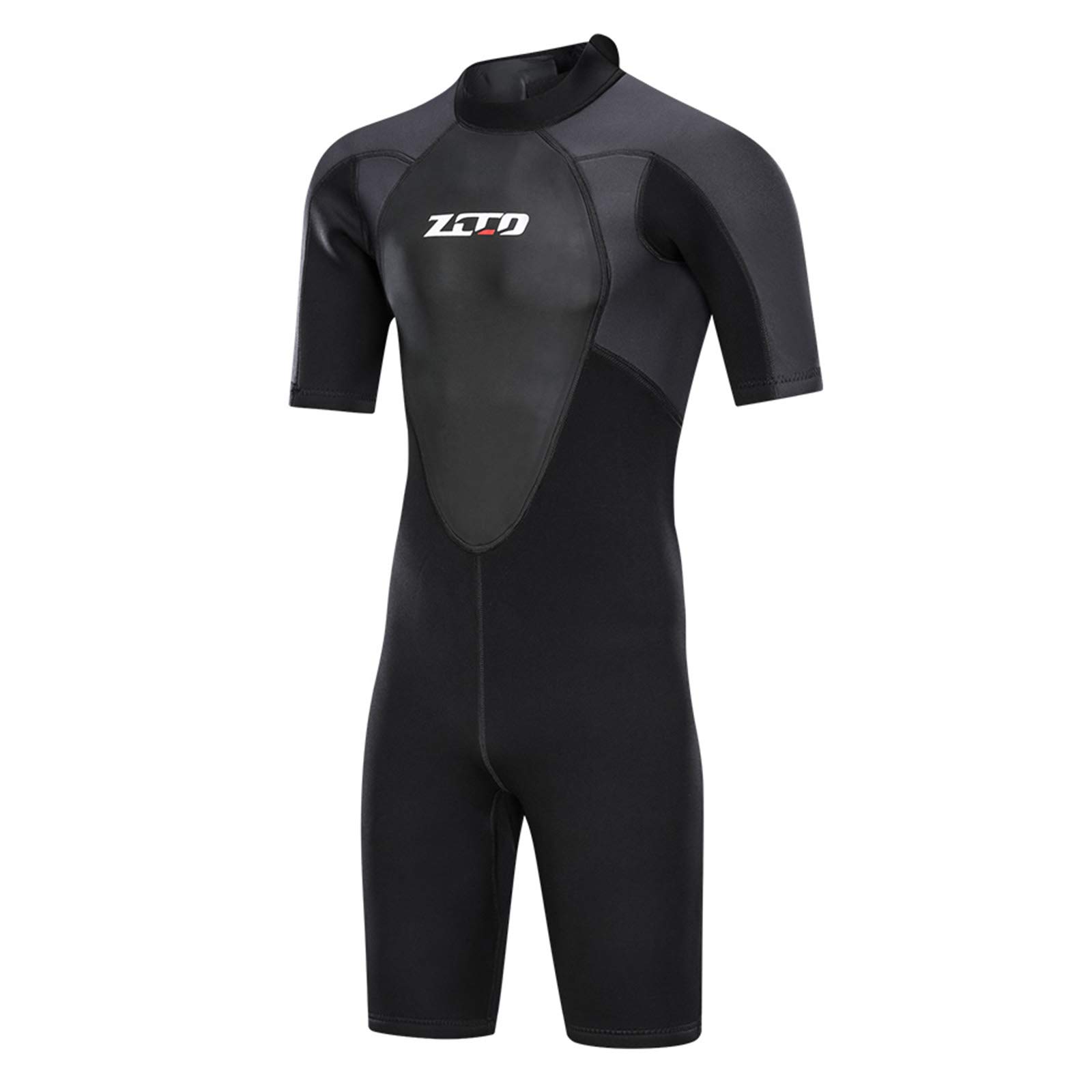 3mm Wetsuits Men's Premium Neoprene Back Zip Shorty Diving suits for Surfing,Snorkeling,Canoeing,Spearfishing,Scuba Dive skin(Black 3X-Large)