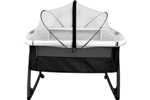 AHAILUOO Baby Cradle Mosquito Net, Anti Mosquito Bite,Preventing Pets from Entering Mosquito Net Cover,Bedside Sleeping Mosquito Net, Tent Safety Net with Zipper, Anti Fall Protection Net