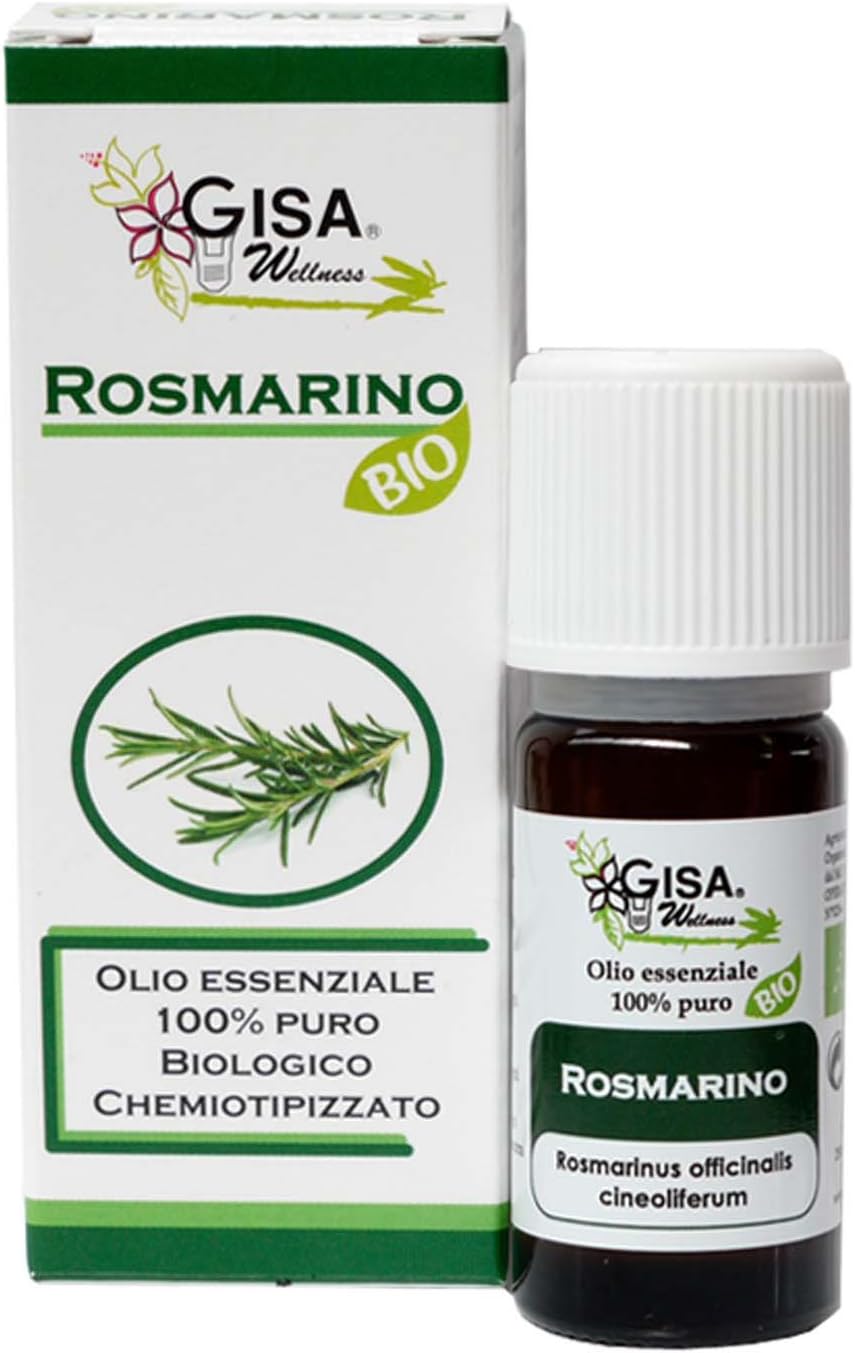 GISA Italy Rosemary, 100% Essential Oil Hight Quality, Therapeutic Food Grade, Massage, Yoga Diffusion