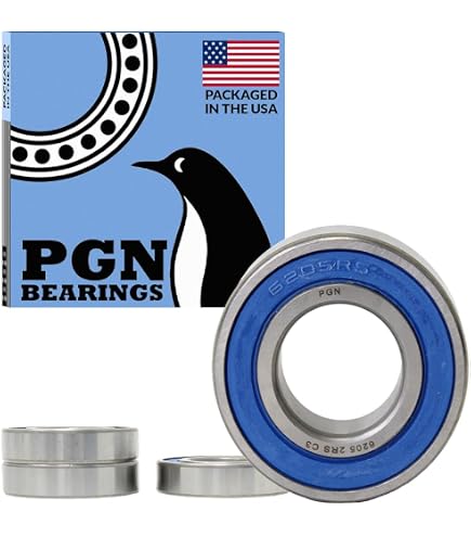 PGN 6204-2RS (4 Pack) Ball Bearing 20x47x14mm Chrome Steel Sealed