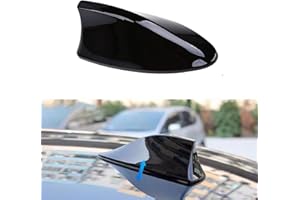 GKmow Pack-1 Shark Fin Antenna, Car Decorative Antenna Top Mounted Dummy Roof Aerial for Car Trunk SUV (Black)