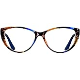 ANDWOOD Blue Light Blocking Glasses Women Bluelight Blocker Computer Cateye Clear Cat Eye Eyeglasses Frame AR003