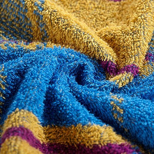 Color Plaid cotton towel/ increasing thickening soft and absorbent bath towels/Stomacher towel adult men and women-B