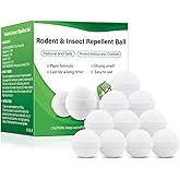 Mouse and Mice Repellent Indoor Outdoor, 10 Packs Moth Balls, Peppermint Balls for Rodent, Long-Lasting Squirrel Repellent, Safe for Human & Pets, Suitable for Home Storage Garage Car RV