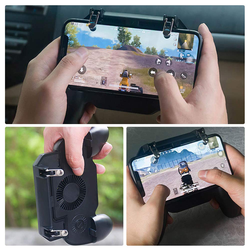 YZmoffer Mobile Game Controller Gamingpad with 4000mAh Power Bank Cooling Fan