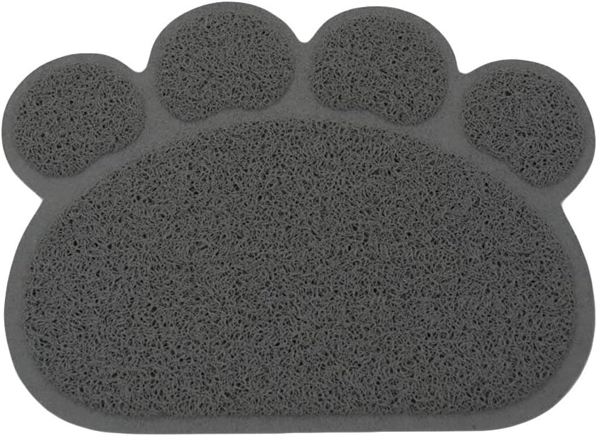 Diyafas Paw Shaped PVC Cat Dog Mat Blanket Non-slip Pet Food Water Bowl Feeding Placemat