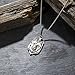 Paw Paw House Mens Wolf Head Necklace Pendant for Dog Lover Men Norse Viking Warrior Arrow Headed Amulet Jewelry (04043)