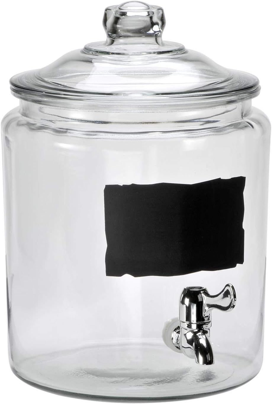 Anchor Hocking 2 gal. Heritage Hill with Chalkboard Dec, Chalk and Spigot 93453l14