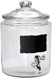 Anchor Hocking 2 gal. Heritage Hill with Chalkboard Dec, Chalk and Spigot 93453l14