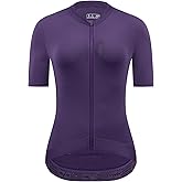 YKYWBIKE Cycling Jerseys Women Short Sleeve,Bike Shirts for Women Breathable Cycle Jersey with 4 Pockets