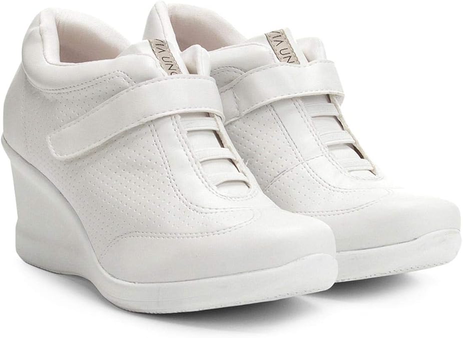 tenis via uno anabela branco