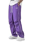 ZAFUL Men's Parachute Sweatpants Y2k Baggy Track