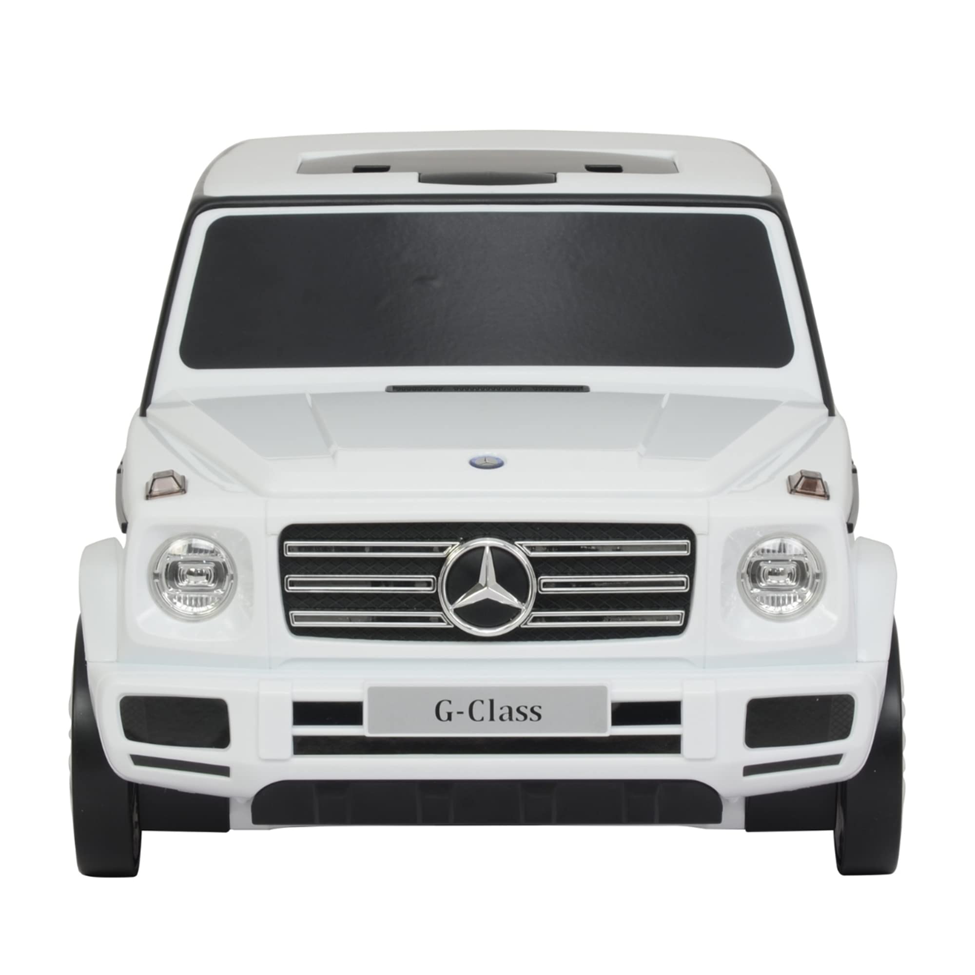Merc Suitcase White Push Car