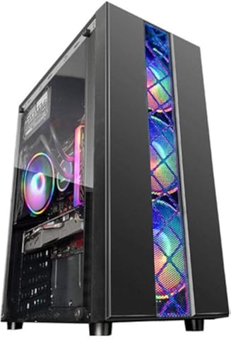 HZHI Pc Case Case Pc Caja De Computadora De Escritorio, Caja Lateral, Consola De Juegos, Buena Función De Disipación De Calor