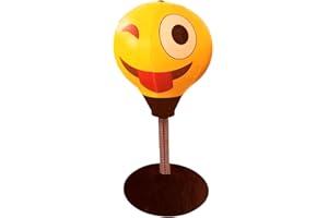 Relaxus Mighty Moji Desktop Punching Bag With Pump. 14" (Silly)