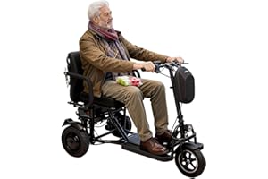 ChiefCarOfficer Folding Mobility Scooter for Seniors 300lbs, 1.5-17mph 48V10AH 32km, Electric Mobility Scooter for Adults Fol