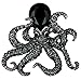YACQ Jewelry Crystal Creepy Octopus Pin Brooch For Halloween Costume Accessories Party Women Girlfriends Wife