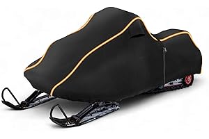 FUELHOOD Snowmobile Cover Waterproof Sled Ski Cover 420D Sturdy Oxford Fabric Freeze-Resistant for Polaris for Ski-Doo for Ar