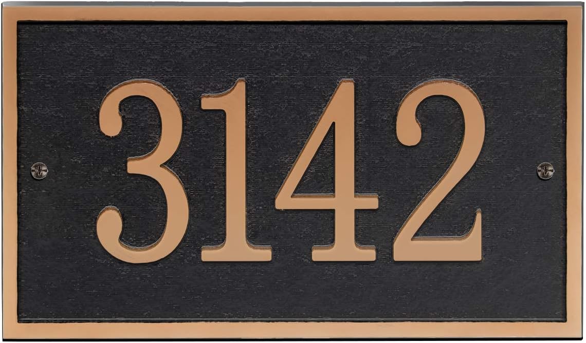 Plaques & Wall Art - Handcrafted Address Plaque - House Sign Number Wall Plaque (11