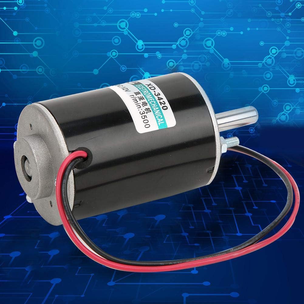 Walfront High Torque DC Motor 12V 3000RPM Permanent Magnet Motor High Speed CW/CCW (12V DC 3000RPM), Black: Clothing