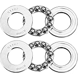 uxcell 51102 Thrust Ball Bearings 15mm x 28mm x 9mm Chrome Steel ABEC3 Single Row Roller 2pcs