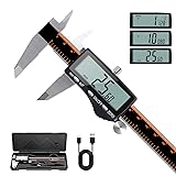 HARDELL Digital Caliper, Rechargeable Calipers with