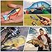 Sougayilang Bass Fishing Lure Multi Jointed Swimbait 7 Segment Lifelike Trout topwater Crankbait Pack of 5