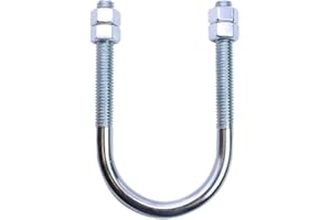 U-TURN FASTENERS, INC. U-Turn - 1-1/2 inch Pipe Size U-Bolt with Nuts, Zinc Plated (2 inch ID)