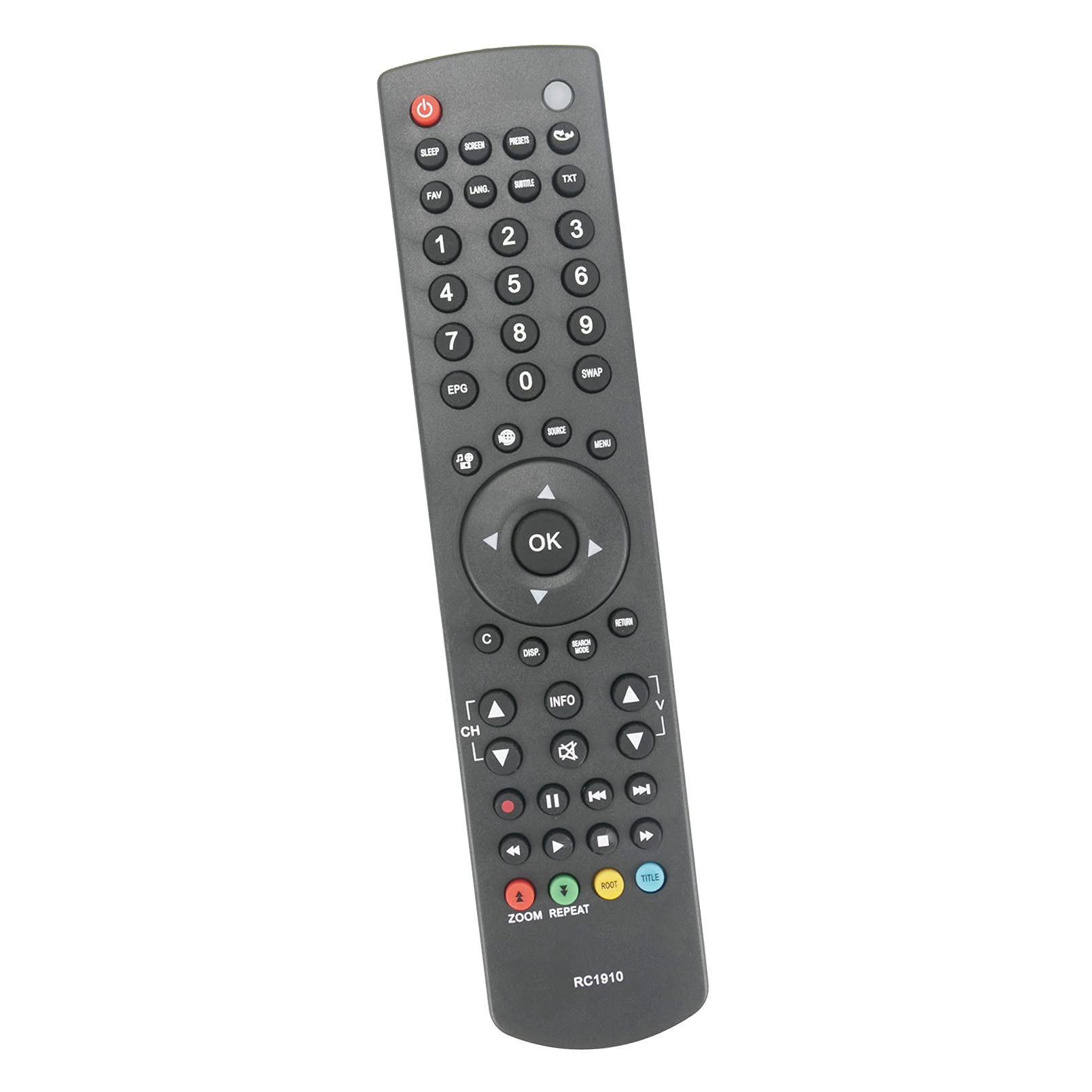 ALLIMITY RC1910 Remote Control Replace fit for NordMende Inno-Hit Grundig LUXOR TECHNIKA Continental Edison CETVLED23FHDV3 CE60LCD40FHDR3 CELED26HDV3 CELED215HD2 CETVLED22FHDR3 CE62LED26HD3 CELED32HD3
