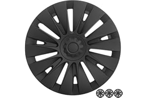 Nanaholy Model Y Wheel Cover Compatible with Tesla Model Y Accessories 2024 19 Inch Hub Caps 4 Pcs Wheel Hubcaps for Tesla Model Y 2023 2022 2021