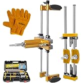 DUEBEL Door Lock Hole Opener Kit for Installing Doors Lock Mortiser Kit for Wooden Door Lock Jig Mortising Machine Door Lock Installation Kit Jig Mortise Machine Door Hinge Jig + Lock Tongue Opener