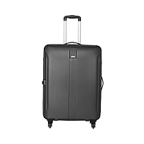 Safari Thorium Sharp Antiscratch 55 Cms Polycarbonate Black Cabin 4 wheels  Hard Suitcase