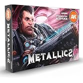 AK Interactive Metallics Set - Plastic Model Building Paints and Accessories # 11608