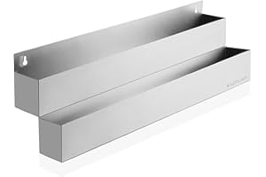 KUTLER 32-inch Double Speed Rail, Stainless Steel Rack, Liquor Bottle Holders for Restaurants, Bars