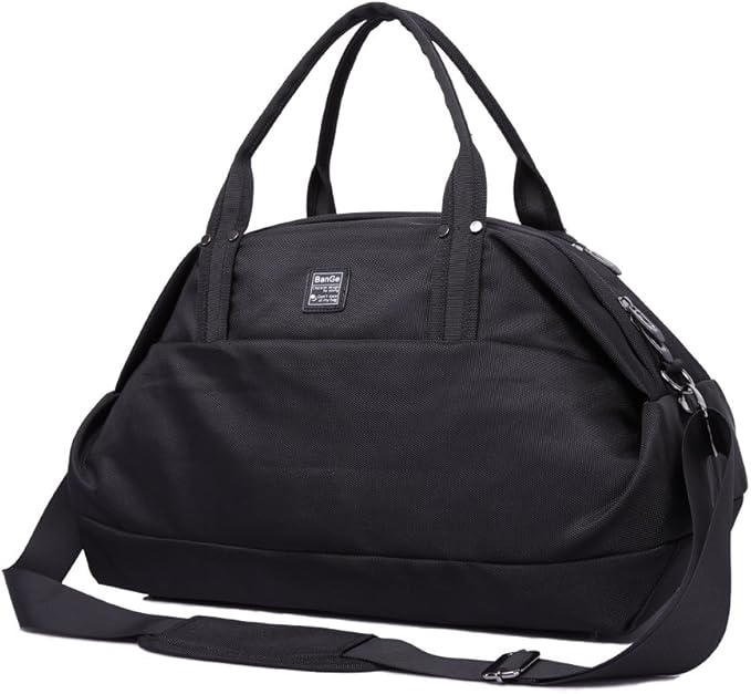 BanGe 40L Gym Travel Duffel Bag Foldable Sports Holdall with Shoulder