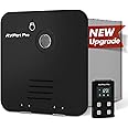 RV Tankless Water Heater Propane Gas, RVPart Pro, with 15"x15" Black Door and Remote Controller, DC 12V, 7×24 Technical Support, High Altitude, Easy Installation, Compatible with All RVs,GT60,Black