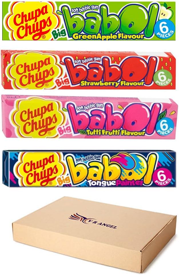 Chupa Chups Big Babol Mix 4 Flavor Bubble Gum VR ANGLE