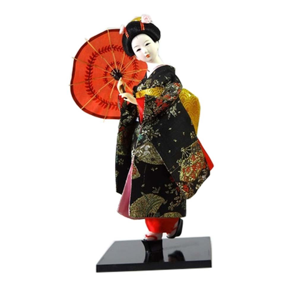 Fancy Pumpkin Japanese Geisha Art Kimono Doll Maiko Dolls Collectibles Creative Gift, D-02