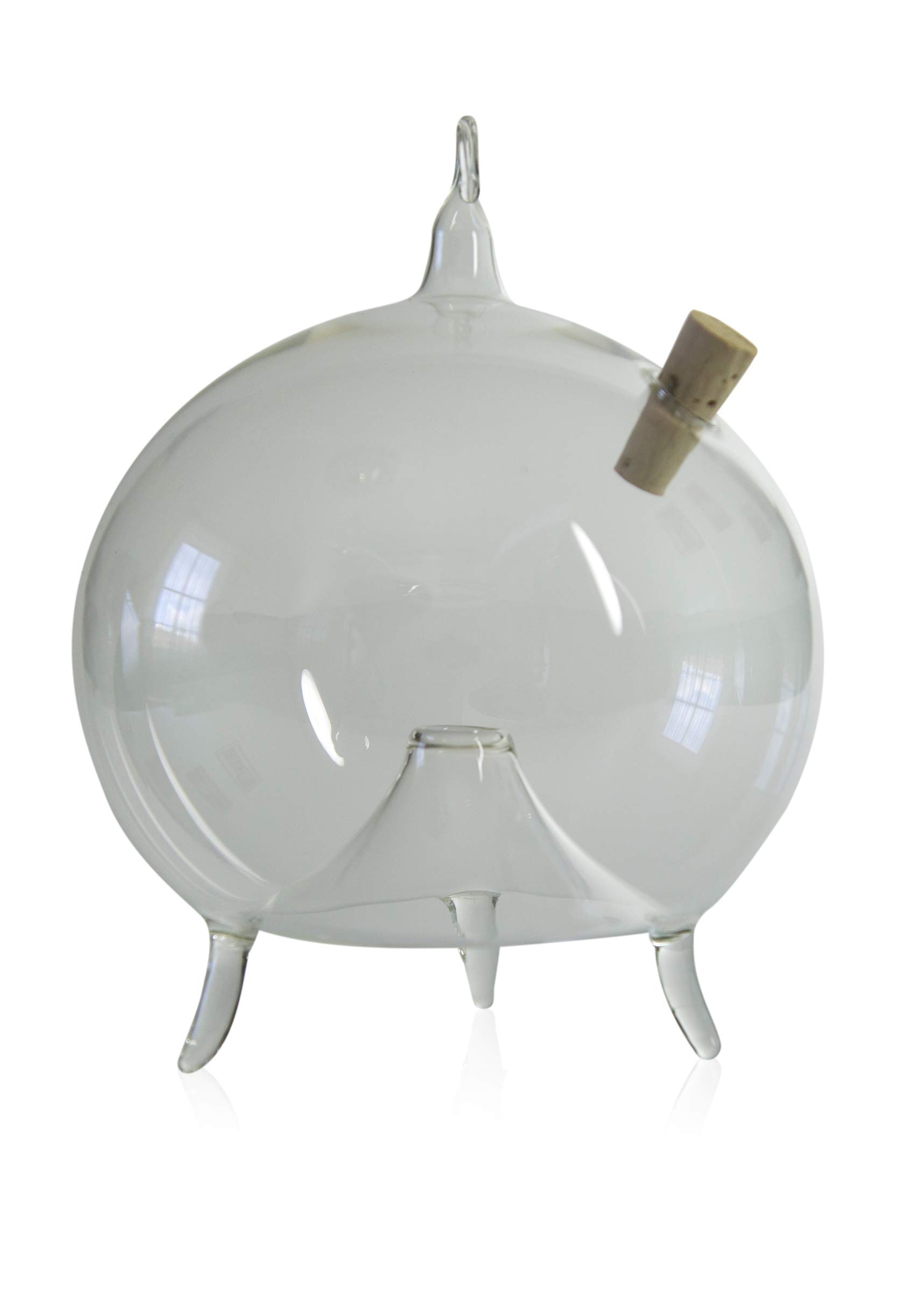 Fly Trap for Standing and Hanging, Diameter 10 cm, Mouth-Blown, Hand-Shaped, Lauschaer Glas The Original