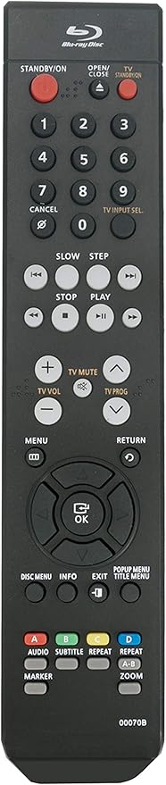 Amazon b 交換用リモコン サムスン ブルーレイディスク Dvdプレーヤー Ak59 d Ak59 a Ak59 e B P1400 P1500 P10用 Vinabty Av テレビリモコン