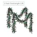 GreenDec Christmas Tinsel Garland Thick Full Tinsel Sparkly Artificial Christmas Garland Christmas Tree Thanksgiving Wedding Party Holiday Decor (2 Pack)