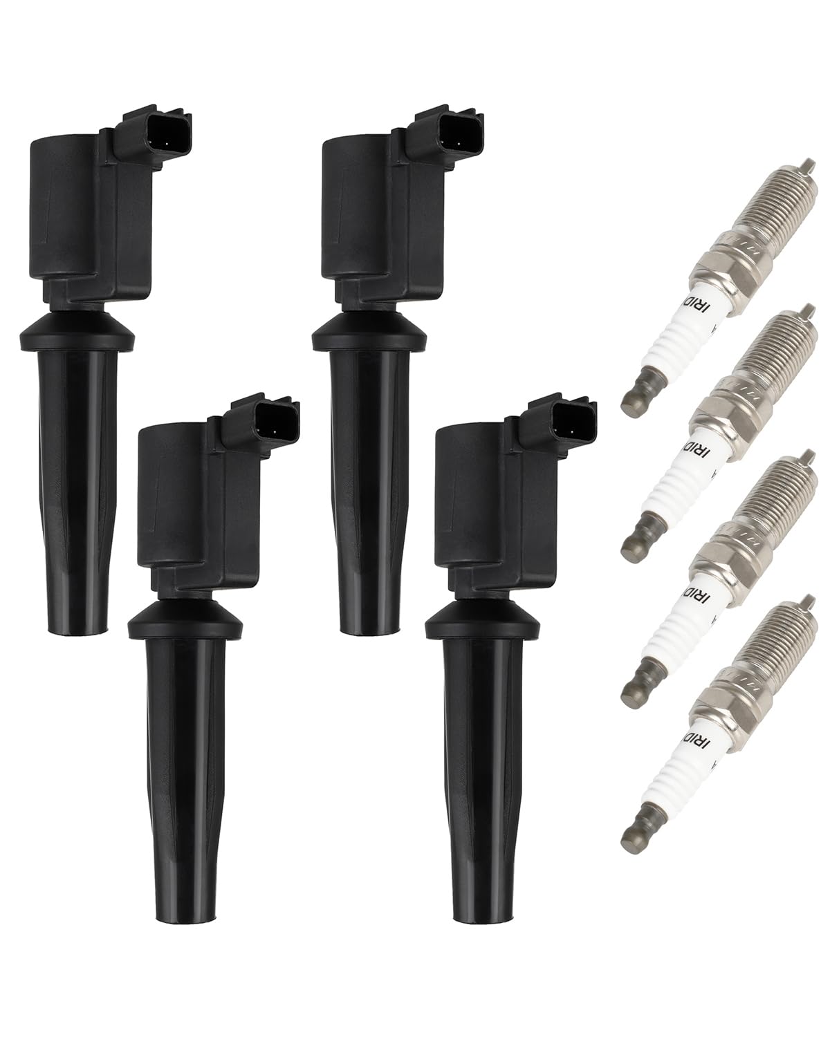 Photo 1 of ***missing spark plugs***   ECCPP 4 ignition coils with 4 iridium Spark Plugs,UF621 Compatible with Ford Fusion 2010-2020 Escape 2009-2019 Ranger 2013-2020 Lincoln MKZ 2011 2012 2013 2014 2015 2016 2017 2018 2019 2020 2.0L 2.5L