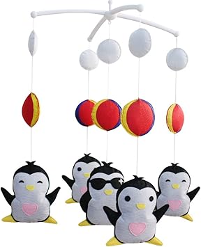 penguin baby mobile