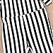 Toddler Kids Baby Girl Stripes Bell-Bottom Jumpsuit Romper Overalls Pants Outfits (Black, 6-12M)