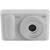 4K Digital Camera, 2.4in Screen 48MP 1080P HD 16X Digital Zoom Autofocus Camera Camera, Micro SLR Camera Compact Camera Vlogging Camera for Teens Beginner Adult (Silver)