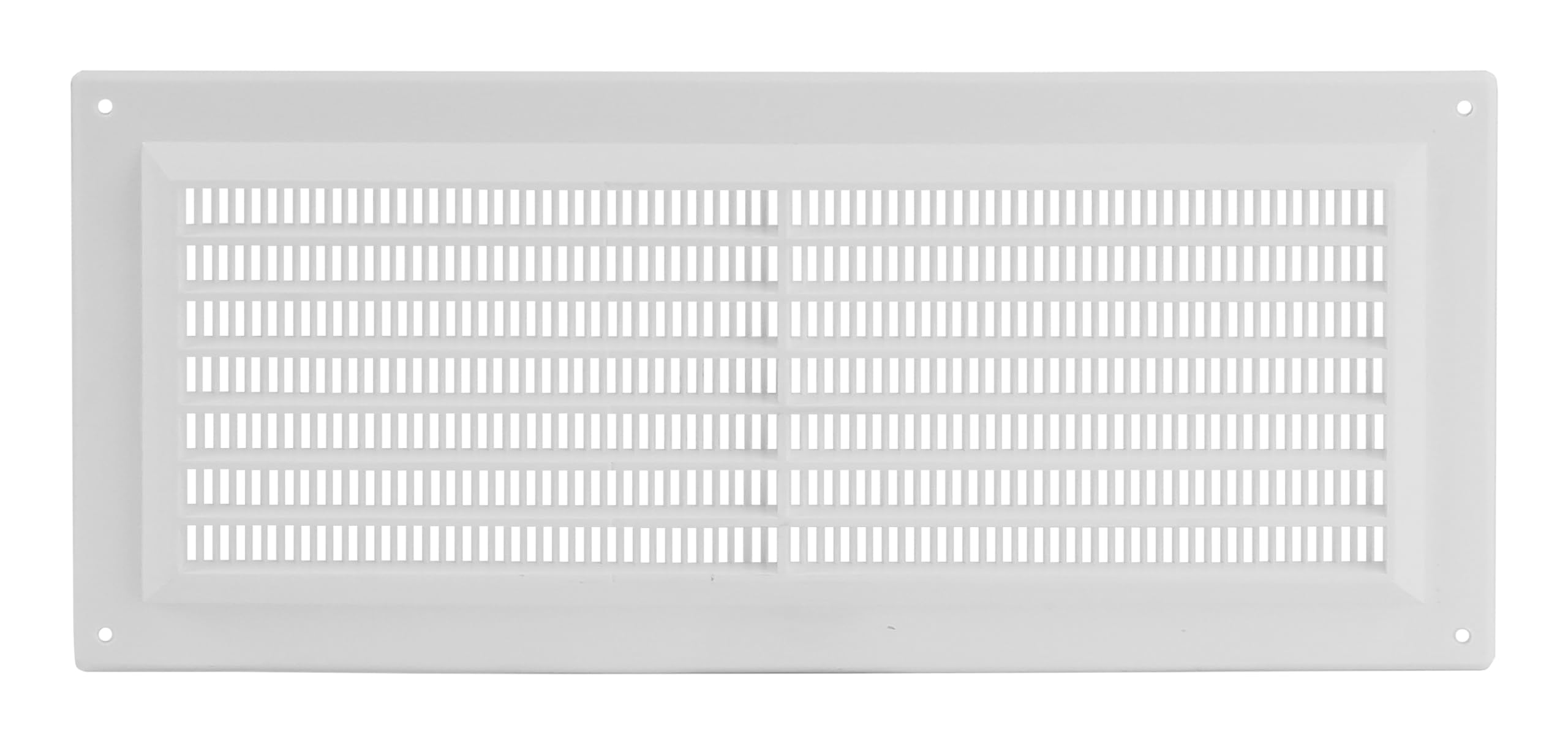 Steinberg14 White 300x130mm Air Vent Cover with Insect Mesh - 12x5 inch Ventilation Grilles for Walls and Ceilings - Internal Covers - Air Vents for interior walls - Plastic Ventilation Grille