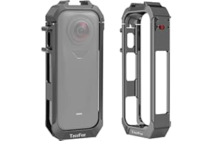 TzeFoz Magnetic Protective Cage for Insta360 X4 Air - Shockproof Aluminum Alloy Housing with Dual Cold Shoe Mounts, Ultra-Thi