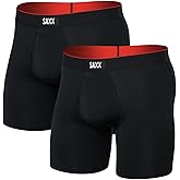 SAXX Underwear Co. Men's Multi-Sport Mesh Boxer Brief Fly 2 Pack