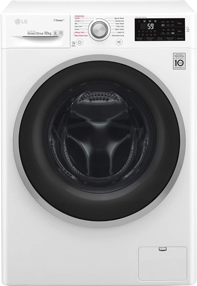 Steam F4J610WS 10kg Direct Drive Washing Machine Amazon.co.uk Large Appliances